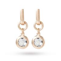 Bronzallure Faceted Stone Dangle Earrings