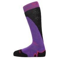 bridgedale womens mountain ski sock purple purple