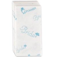 Bride and Groom Wedding Tissues Favour
