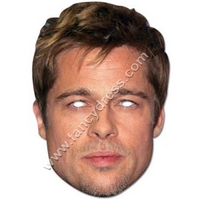 Brad Pitt Paper Mask