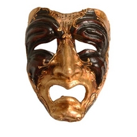 brown tragedy theatre masquerade mask