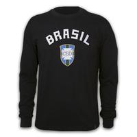 brazil goalie 1970s long sleeve retro shirt 100 cotton