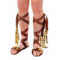 brown mens caveman sandals