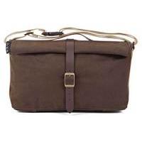 Brompton Roll Top bag with Cover and Frame - Waxed Canvas | Brown