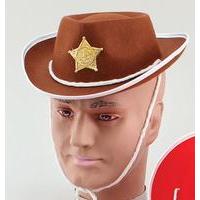 Brown Children\'s Felt Cowboy Hat
