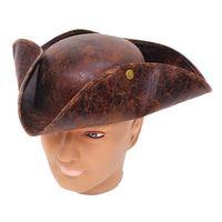 Brown Ancient Look Tricorn Hat