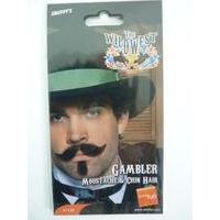 Brown Authentic Western Gambler Moustache