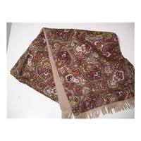 Brown Paisley Pattern Gentlemans Scarf