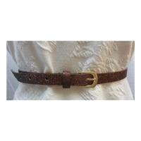 brown glitter belt unbranded size m brown