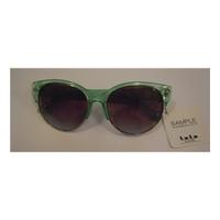 Brand New With Tag B Base Clear Grass Green and metal Rim Sunglasses
