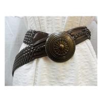 Brand New brown leather belt Unbranded - Size: M - Brown