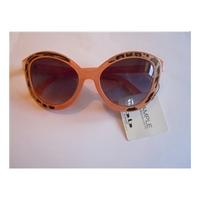 Brand New With Tag B Base Coral And leopard Print Rim Sunglasses