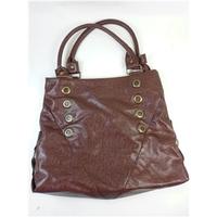 Brown Faux Leather Handbag