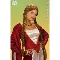 Brown Long Renaissance Queen Wig