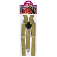 Braces - Gold Lurex Accessory For Fancy Dress