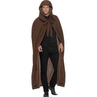 Brown Men\'s Gravekeeper Hooded Cloak