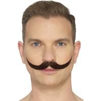 Brown Hand Knotted English Moustache