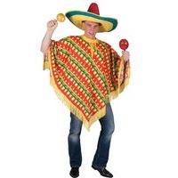 bristol novelty ac277 poncho chilli print costume uk chest size 42 44  ...