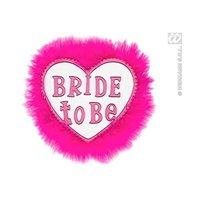 Bride To Be Brooches - White Hen Party Jewellery For Fancy Dress Costumes