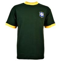 brazil 1960s away retro football shirt