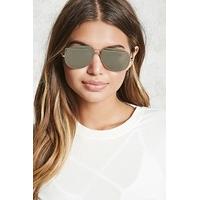 Brow-Bar Aviator Sunglasses