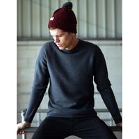 brando knitted jumper in charcoal dark denim tokyo laundry