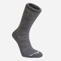 Bridgedale Thermal Liner Socks, Twin Pack - Grey, Grey