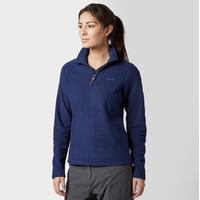 Brasher Women\'s Bleaberry Half Zip Fleece - Blue, Blue