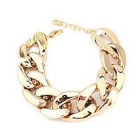 braceletchain bracelets acrylic party daily jewelry gold black silver  ...