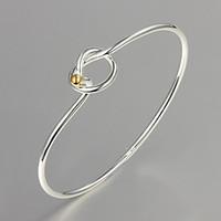 Bracelet/Bangles Sterling Silver Wedding / Party / Daily / Casual Jewelry Gift Silver, 1pc