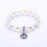 Bracelet Strand Bracelet Yoga Bracelet Gold Gem Party Halloween Birthday Congratulations Gift Casual Jewelry Gift White, 1pc