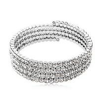 Bracelet Bangles Tennis Bracelet Crystal Alloy Others Fashion Gift Jewelry Gift Silver, 1pc