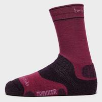 bridgedale womens woolfusion trekker socks purple