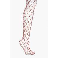 Bright Large Scale Fishnets - red