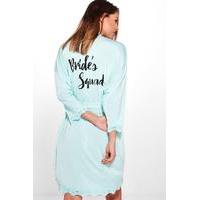 brides squad robe mint