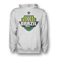 brazil country logo hoody yellow kids