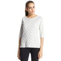 Brakeburn Women\'s Polka 3/4 Sleeve Shirt, Cream