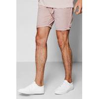 Broken Cotton Twill Chino Short - pink