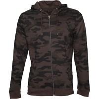 Brave Soul Mens Bernard Zip Hoody Khaki