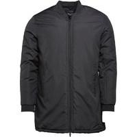 brave soul mens haven longline bomber jacket black