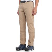 brasher mens double zip off trousers beige beige