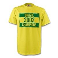 brazil 2002 champions tee yellow kids