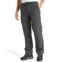 brasher mens double zip off trousers grey grey