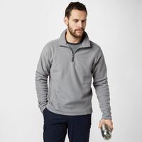 brasher mens bleaberry half zip fleece grey grey