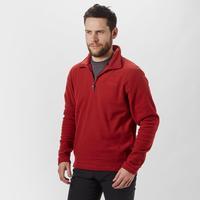 brasher mens bleaberry half zip fleece red red