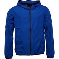 brave soul mens lightweight hooded windrunner jacket cobalt blue