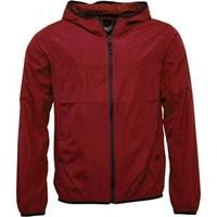 brave soul mens lightweight hooded windrunner jacket red