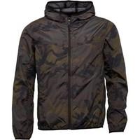 brave soul mens lightweight hooded windrunner jacket dark camo