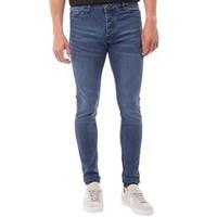 Brave Soul Mens Donte Skinny Jeans Long Leg Blue Denim