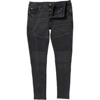 brave soul mens biker skinny jeans charcoal